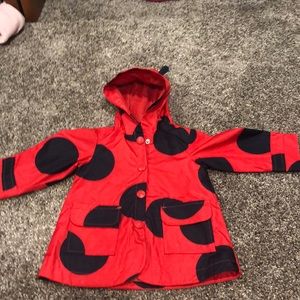 Ladybug girls rain jacket